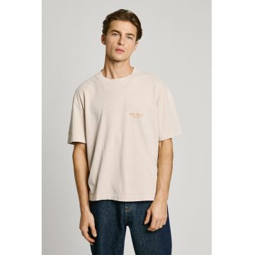 Tricou de bumbac cu imprimeu pe spate