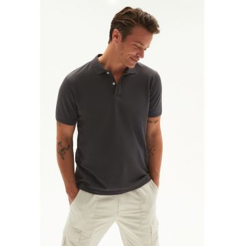 Tricou polo din bumbac pique