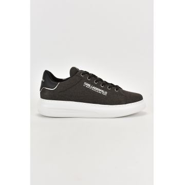 Pantofi sport de panza cu detalii de piele