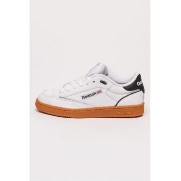 Pantofi unisex cu detalii din piele pentru tenis Club C