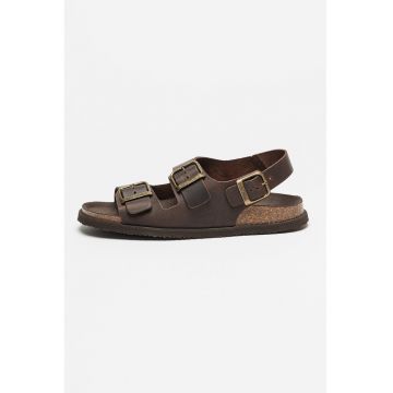 Sandale de piele cu design cu catarama Gaston