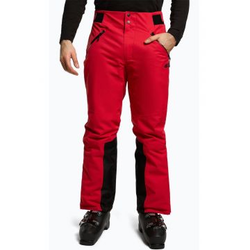 Pantaloni de ski barbati -  Poliester - Rosu/Negru