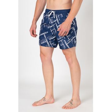 Pantaloni scurti de baie cu imprimeu logo
