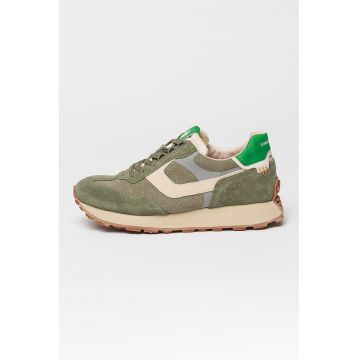 Pantofi sport cu garnituri de piele intoarsa Fury