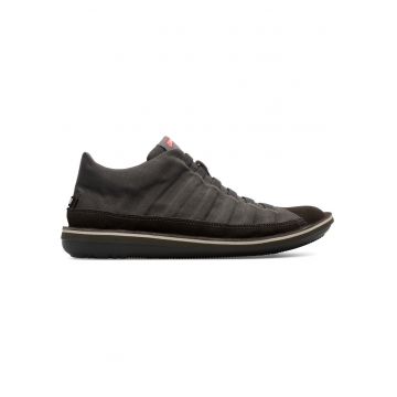 Pantofi sport cu insertii din piele nabuc Beetle
