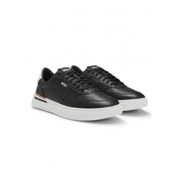 Pantofi sport din piele cu logo