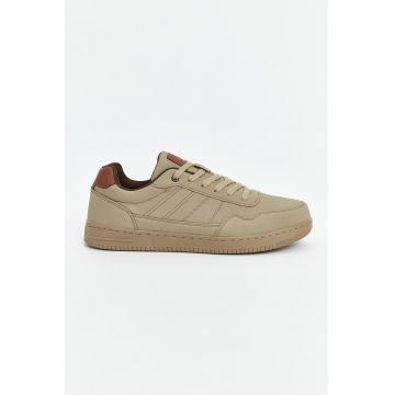 Pantofi sport din piele ecologica cu model uni