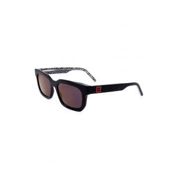 Set de ochelari de soare dreptunghiulari cu logo