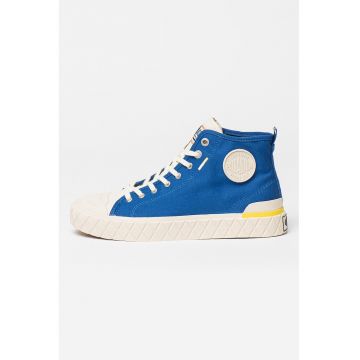 Tenisi flatform din bumbac organic cu logo