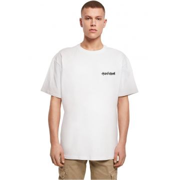 Tricou cu decolteu la baza gatului si imprimeu text