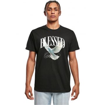Tricou cu imprimeu contrastant pe partea din fata