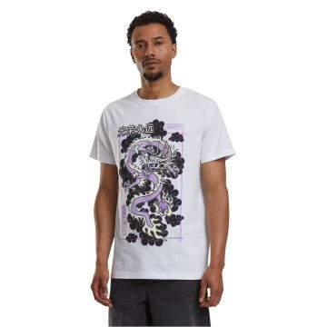 Tricou cu imprimeu grafic pe partea din fata