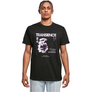 Tricou cu imprimeu si decolteu la baza gatului