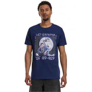 Tricou cu imprimeu si decolteu la baza gatului