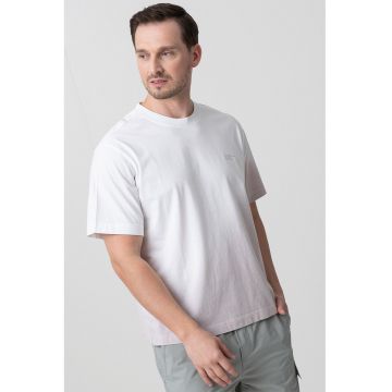Tricou de bumbac cu imprimeu decolorat
