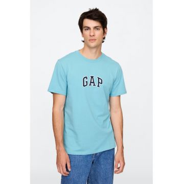 Tricou de bumbac cu logo brodat