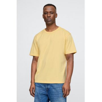 Tricou din bumbac cu decolteu la baza gatului Original
