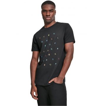 Tricou din bumbac cu imprimeu text