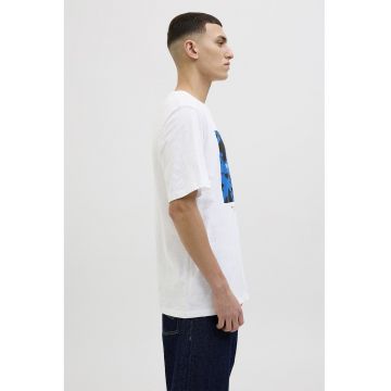 Tricou lejer cu imprimeu pe partea din fata