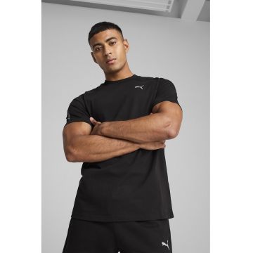 Tricou regular fit din bumbac cu decolteu la baza gatului
