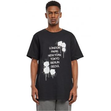 Tricou unisex supradimensionat cu imprimeu