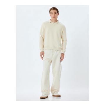 Bluza de trening polo din bumbac