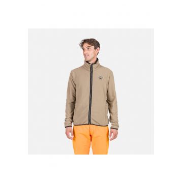 Bluza sport  Strawpile fleece - cu fermoar - pentru barbati - bej