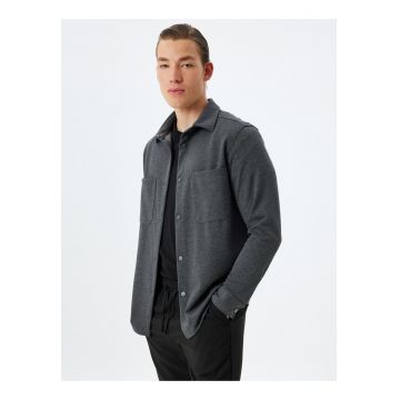 Camasa regular fit cu model uni