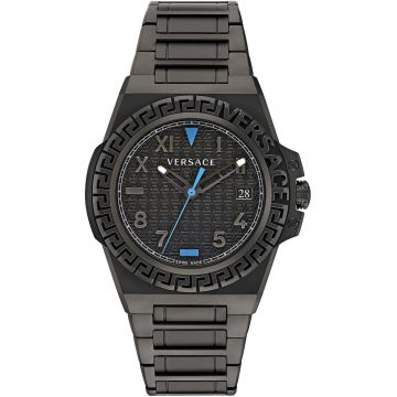 Ceas barbati Greca Reaction -  Inox - Quartz - Negru
