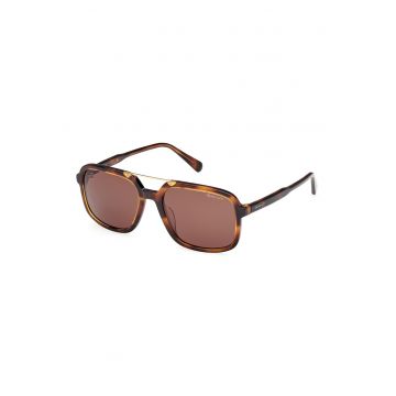 Ochelari de soare aviator patrati cu lentile uni