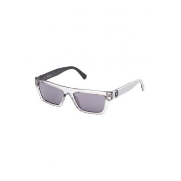 Ochelari de soare dreptunghiulari - Gri - Transparent -