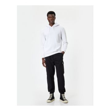 Pantaloni de trening cargo cu talie medie