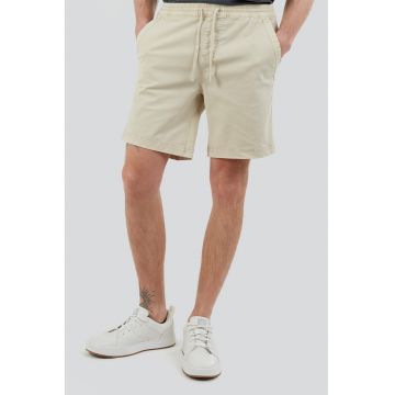 Pantaloni scurti din amestec de bumbac cu snur in talie Mason