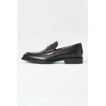 Pantofi loafer din piele cu varf rotunjit