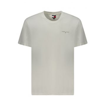 Tricou barbati - cu mini imprimeu - Regular fit - Alb