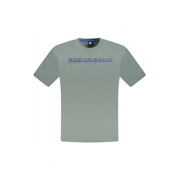 Tricou barbati - logo - Regular fit -  Verde inchis