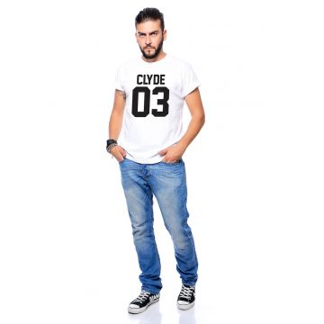 Tricou cu imprimeu contrastant