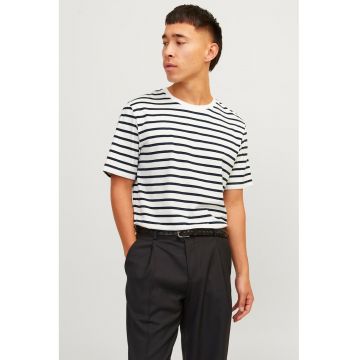Tricou din bumbac organic cu decolteu la baza gatului