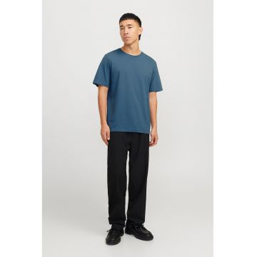 Tricou din bumbac organic cu decolteu la baza gatului