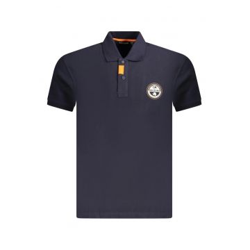 Tricou polo barbati - cu imprimeu cu logo - Regular fit - Bleumarin
