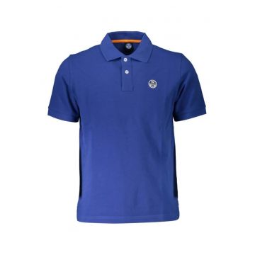 Tricou polo barbati - cu mini logo brodat - Regular fit -  Albastru inchis