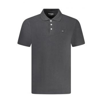 Tricou polo barbati - cu mini logo brodat - Regular fit - Negru