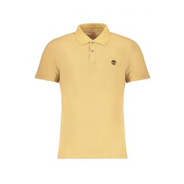 Tricou polo barbati - cu mini logo brodat - Slim fit - Bej
