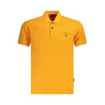 Tricou Polo barbati - Elbas NP0A4GB4 - Logo Brodat - Regular Fit - Portocaliu
