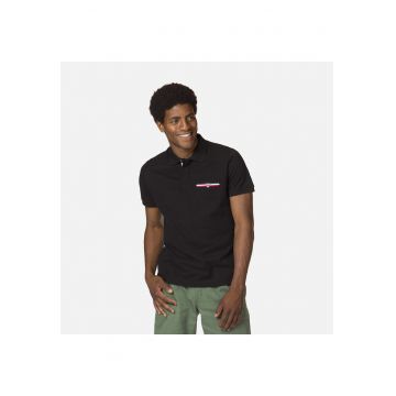 Tricou polo barbati  Logo polo pocket - negru