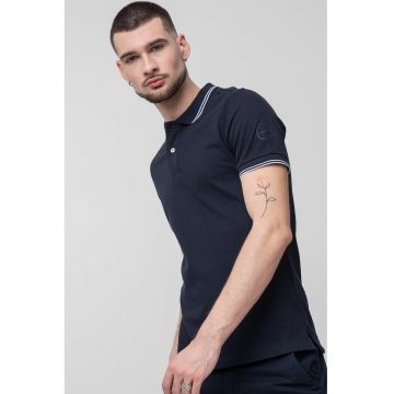 Tricou polo cu model in dungi