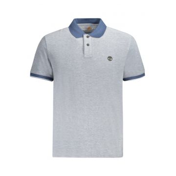 Tricou polo Oxford Pique barbati - cu mini logo brodat - Regular fit - Albastru