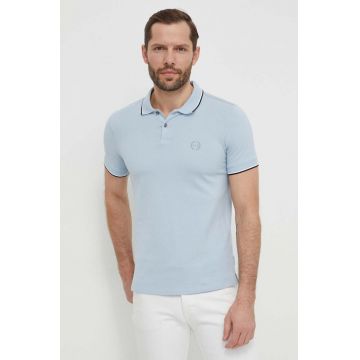 Armani Exchange polo de bumbac neted, 8NZF75 Z8M5Z