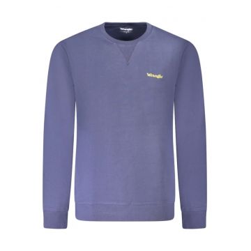 Bluza barbati - cu mini imprimeu cu text - Regular fit - Bleumarin -