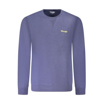 Bluza barbati - cu mini imprimeu cu text - Regular fit - Bleumarin -